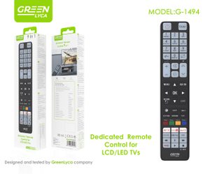 Dedicated Remote Control for LCD/LED TVs