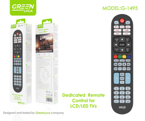 Dedicated Remote Control for LCD/LED TVs